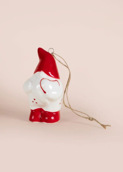 The Mia Yılbaşı Ağacı Süsü Şanş Cücesi 4lü Set 4x4x7 cm - Resim 5