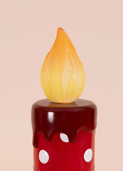 The Mia Dekoratif Led Işıklı Yılbaşı Mumu 25x25x55 cm - Resim 9