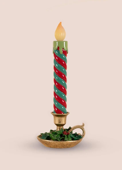 The Mia Dekoratif Led Işıklı Yılbaşı Mumu 18x17x45 cm - Resim 9