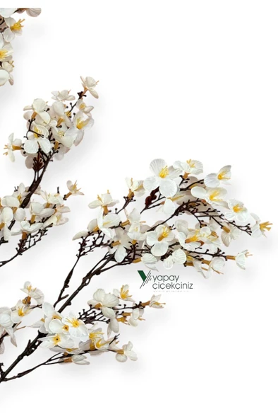 Yoğun Çiçekli Yapay Japon Sakura Bahardalı Demeti 75 cm - Resim 5