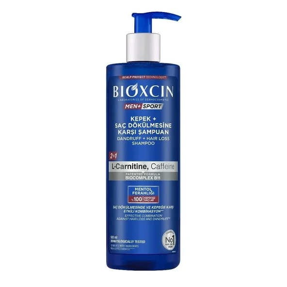 BIOXCIN ŞAMPUAN KEPEK+DÖKÜLMEYE KARŞI 500 ML MEN+SPORT ürün görseli 1