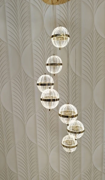 Modern Led sarkıt Avize 6 lı