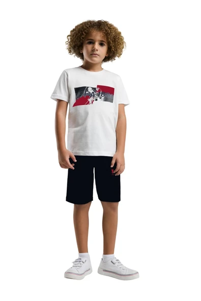 Us Polo Erkek Çocuk Kısa Kol Pijama Takım 2012 - 2