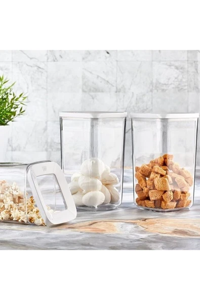 Vip Ahmet 9 Lu Süper Saklama Kabı Set 1200 ml - 1200ml Erzak Kabı - 1