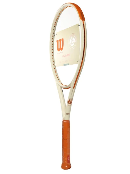 Wilson Clash 100 V3 Roland Garros 2025 Tenis Raketi WR174011 - Resim 3