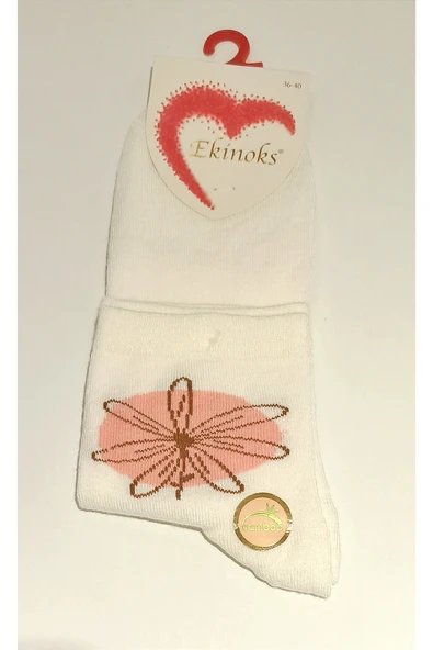 Monalisa Home Bambu Kırık Beyaz Renk 36-40 Soket Kadın Çorap ürün görseli 1