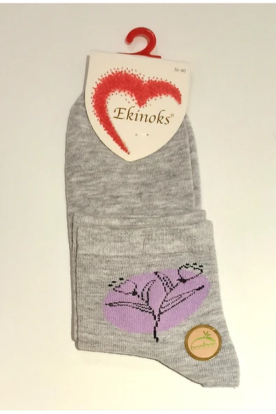Monalisa Home Bambu Gri Renk 36-40 Soket Kadın Çorap ürün görseli 1