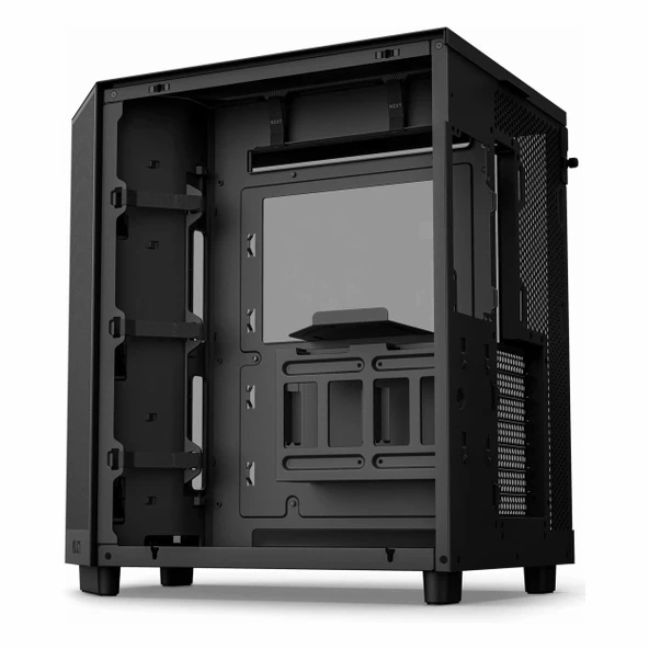 NZXT H6 Flow USB 3.2 RGB ATX Mid Tower Siyah Kasa - Resim 5