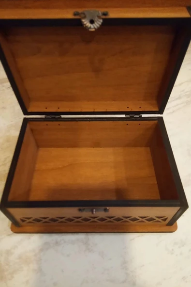 Tarot Kutusu Sunak Run Taşları Kutusu El İşi Anka Kuşu Ahşap - Resim 7