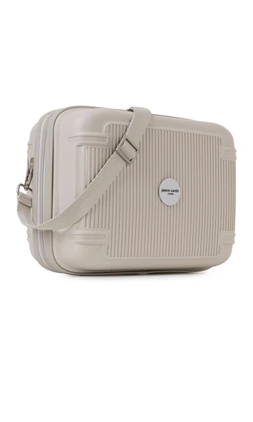 Pierre Cardin Seyahat Kozmetik Çantası Valiz Uyumlu Gri 04PCMKY7070-GR - 4