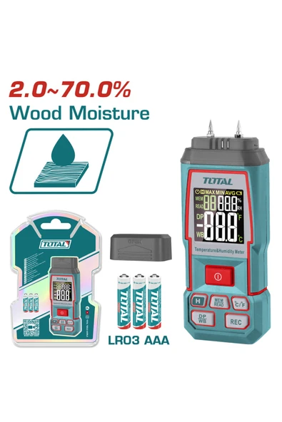 Dijital Ahşap Nem Ölçme Cihazı Yüksek Kalite TETWM031 NMS HIRDAVAT() ürün görseli
