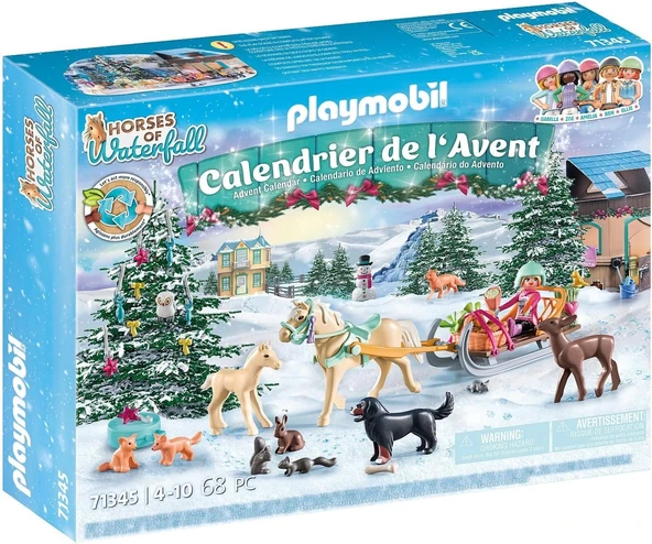 Playmobil Advent Takvimi, Atlar - Noel Kızak Yolculuğu - 71345 ürün görseli 1