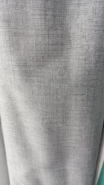 CEYLAN Home Balkon Perdesi Brandası Kuş Gözü Seçenekli Düz Gri - 4