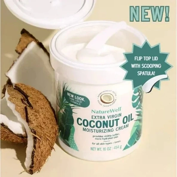 Naturewell Hindistan Cevizi Yağı Nemlendirici Krem 454 GR - 3