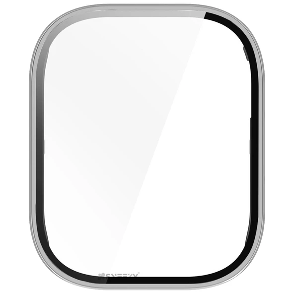 Redmi Watch 5 Lite Kasa Uyumlu Kılıf Sert PC Kasa ve Ekran Koruyucu Kılıf  Gümüş - Resim 6