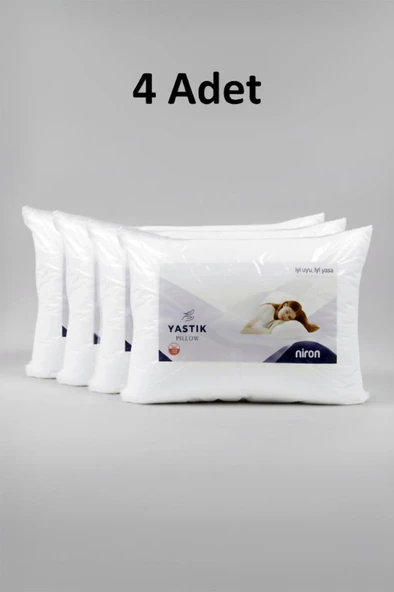 Niron 4’lü Silikon Yastık Seti – 50x70 cm, 700 gr, Mikrofiber Kumaş, Yumuşak Destek - Resim 2