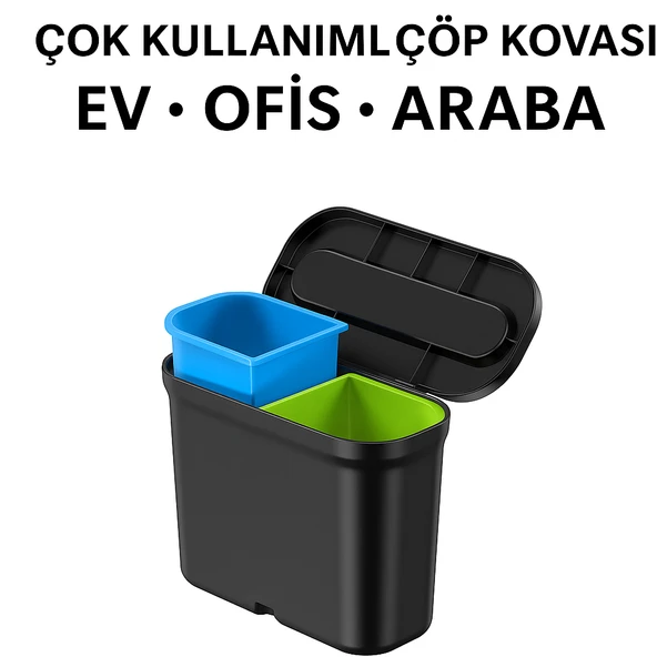 ÜSKÜDAR İLETİŞİM Kullanışlı Ev Ofis Araç İçi Düzenleyici Koltuk Arkası Çöp Kutusu