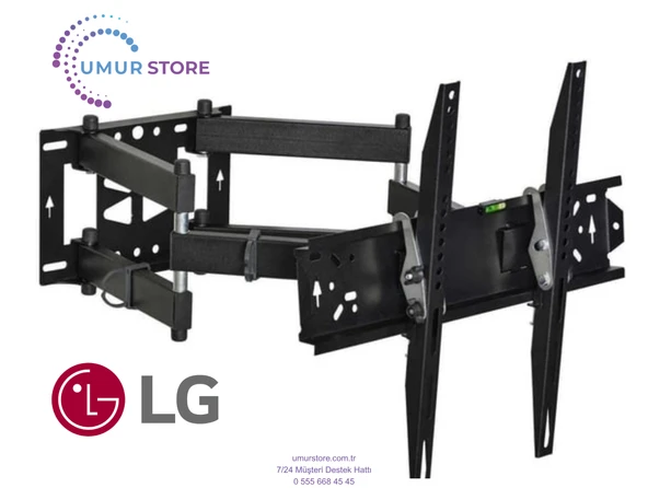 LG 65NANO846QA 65" inc 4K Smart webOS25 TV Hareketli Televizyon Duvar Askı Aparatı