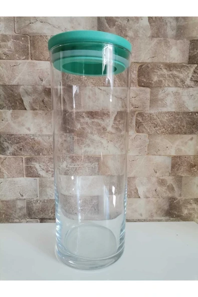 Breakfast Club Vakum Yeşil Kapaklı Cam Saklama Kabı 2'li (43756) ürün görseli 1