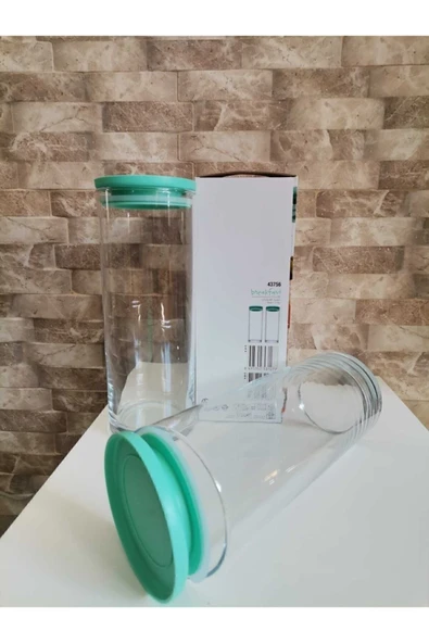 Breakfast Club Vakum Yeşil Kapaklı Cam Saklama Kabı 2'li (43756) - Resim 3