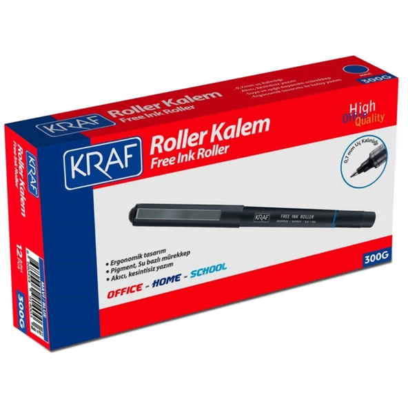 Kraf Roller Kalem 0.7 300G Mavi 12’li - 4