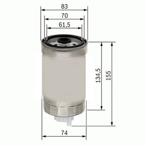 YAKIT FİLTRESİ DUCATO 1.9D-1.9TD-2.4D-2.4TD-2.5D 82-02 - PUNTO 1.7D-1.7TD 94-00 - TRANSIT 2.4D x 1909142-4753103-9941058-1906.C6 ürün görseli