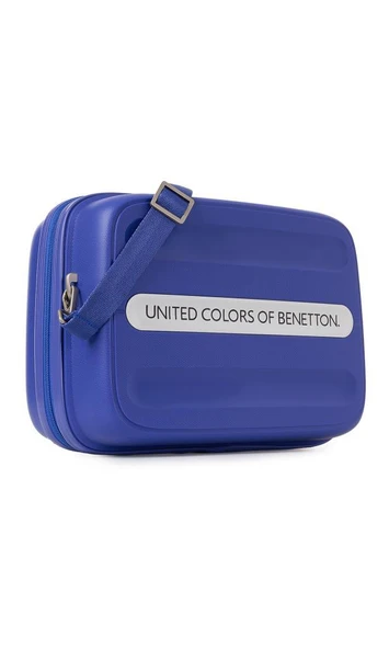 Benetton Seyahat Kozmetik Çantası Valiz Uyumlu Mavi 14BNTMKY1000-M - Resim 4