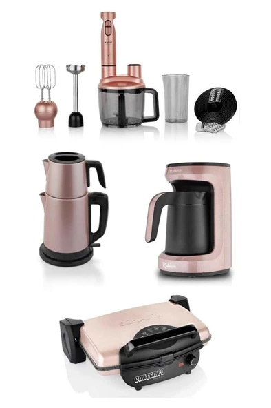 Elektro Mega Set 4 Lü Rosegold ürün görseli