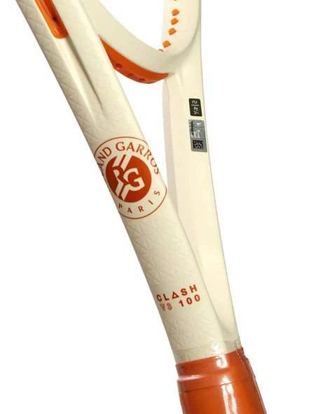 Wilson Clash 100 V3 Roland Garros 2025 Tenis Raketi WR174011 - Resim 2