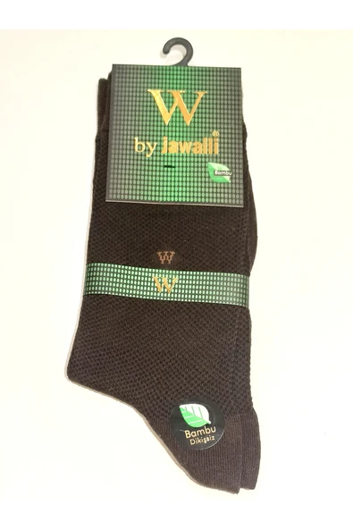 Monalisa Home Kahverengi Elastik Bambu Erkek Çorap ürün görseli 1