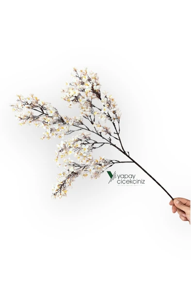 Yoğun Çiçekli Yapay Japon Sakura Bahardalı Demeti 75 cm - Resim 2