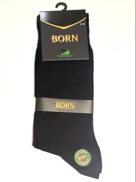 Monalisa Home Siyah Renk Elastik Bambu Erkek Çorap ürün görseli 1