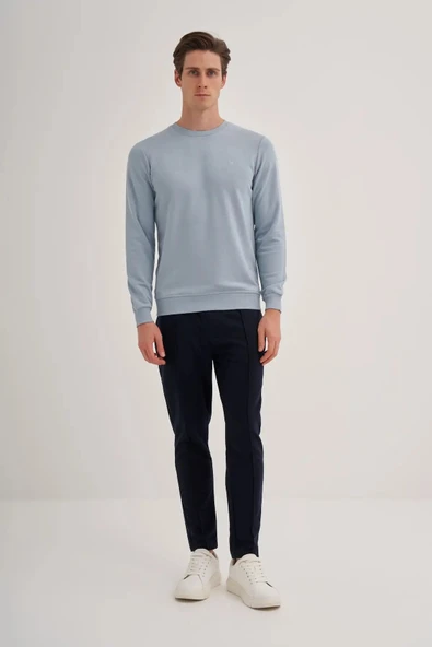 Cazador Slim Fit Mevsimlik 3 İplik Pamuk Karışımlı Sweatshirt-56100 - Resim 3