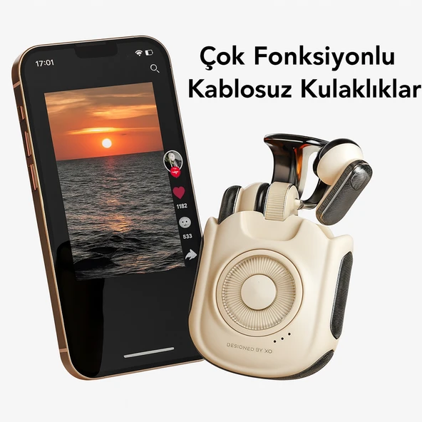 G39 Bluetooth 5 4 Gürültü İptal Ve Kamera Uzaktan Kumandalı Bluetooth       Kulaklık - 6