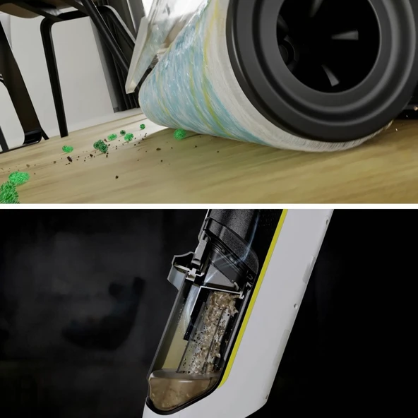 Karcher KFL 1 Islak & Kuru 3 in 1 Kablosuz Dikey Şarjlı Süpürge - 8