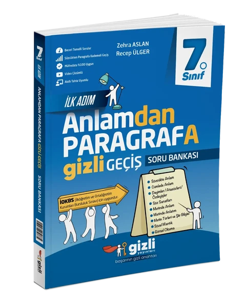 GİZLİ KÜTÜPHANE 7. Sınıf Türkçe Konu Anlatımlı Alıştırmalı Soru Bankası ürün görseli