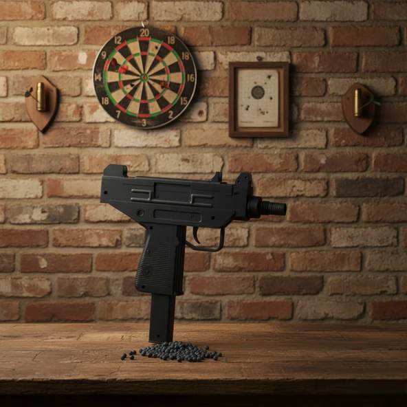 Boncuk Atan Oyuncak Uzi Silah 13+ Yaş 100 Adet Boncuk Hediye - 4