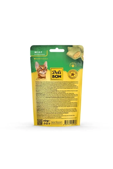 Delibon Cruncy İçi Dolgulu Ödül Bisküvisi Tavuklu ve Naneli 60gr - 2