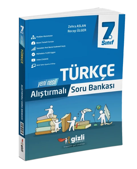 GİZLİ YAYINLARI 7. Sınıf Türkçe Konu Anlatımlı Alıştırmalı Soru Bankası ürün görseli