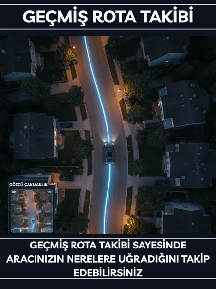 Gözcü Mobil Çakmaklık Takip Cihazı Araç GPS Takip Sistemi Anlık Konum Takibi Geçmişe Dönük Konum Takibi Geofence - Resim 4