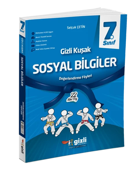 GİZLİ YAYINLARI 7. Sınıf Sosyal Bilgiler Gizli Kuşak Değerlendirme Föyleri ürün görseli