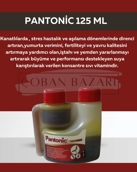 Royal Pantonic 125 Ml Kanatlılar Için Multivitami ürün görseli