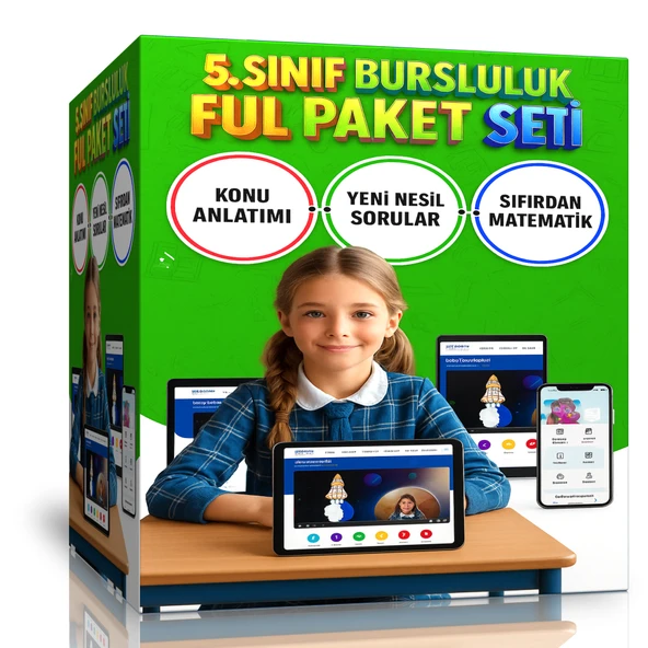 5. Sınıf Bursluluk Hazırlık Eğitim Seti (Online Ful Eğitim)