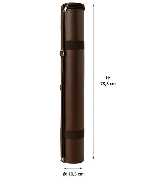 Yuga Suni Deri Proje Tüpü 10,5 cm Kahverengi - 6