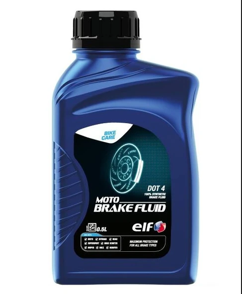 ELF MOTO BRAKE FLUID DOT 4 500ML - 1