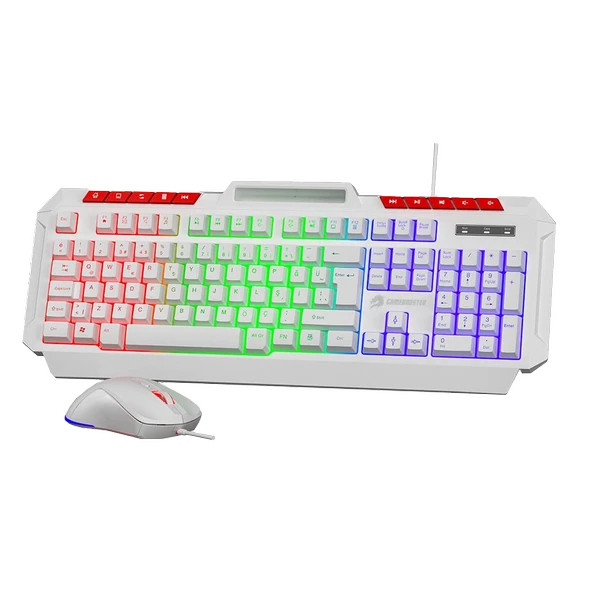 GameBooster KM-11W Knight Beyaz Klavye Mouse Set - 2