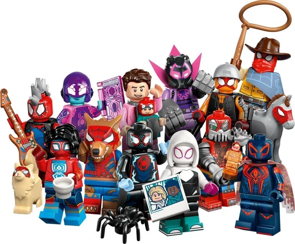 LEGO Minifigures 71050 Spider-Man: Across the Spider-Verse Series : Tam Set (12 Parça) ürün görseli 1