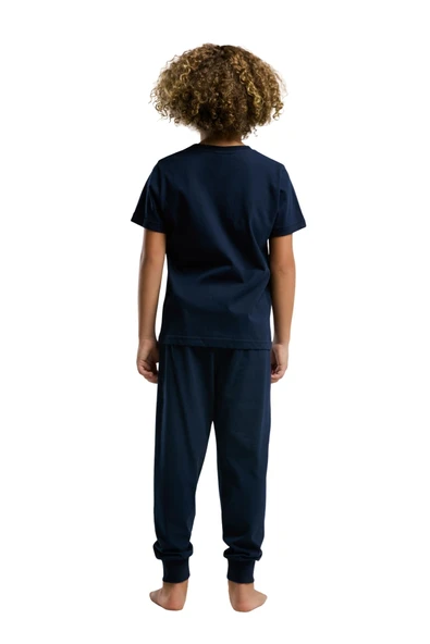 Us Polo Erkek Çocuk Lacivert Kısa Kol Pijama Takım 2016 - Resim 3