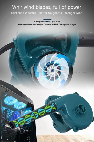 Assur Plus 450W Elektrikli Hava Üfleme Emme Körüğü - 2