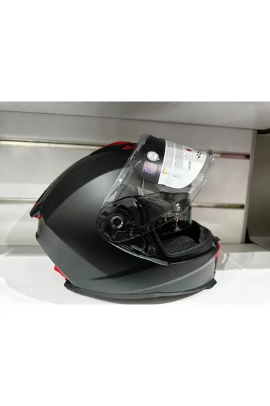 KASK SWAY SW-865 MAT SİYAH GÜNEŞ GÖZLÜKLÜ